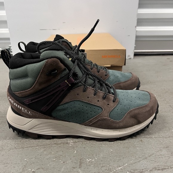 Merrell Men's Wildwood Mid leather Hiking Boot Size 11.5‎